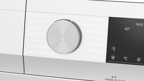 Siemens WG56G2Z9CH Bedienfeld Detail